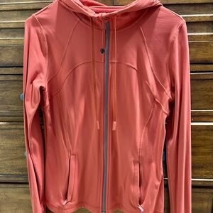 Lululemon Hooded Define Jacket Red Rock Size 10